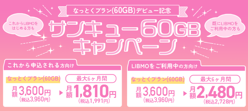 LIBMO8月キャンペーン